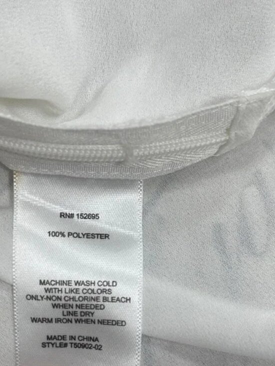 Q+A Ivory Ruffle V-Neck Blouse - Picture 12 of 15